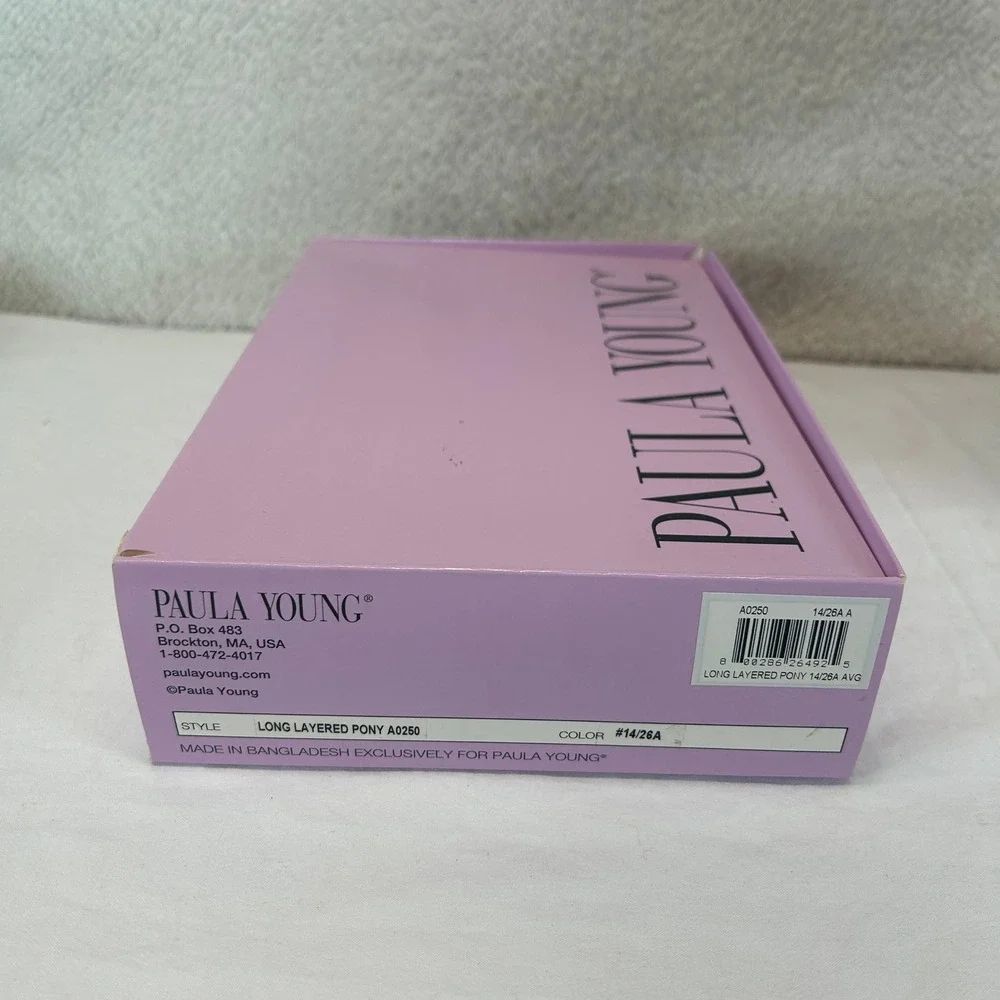 Paula Young Long Layered Pony Hairpiece A0250 Honey Golden Blonde 14/26A New